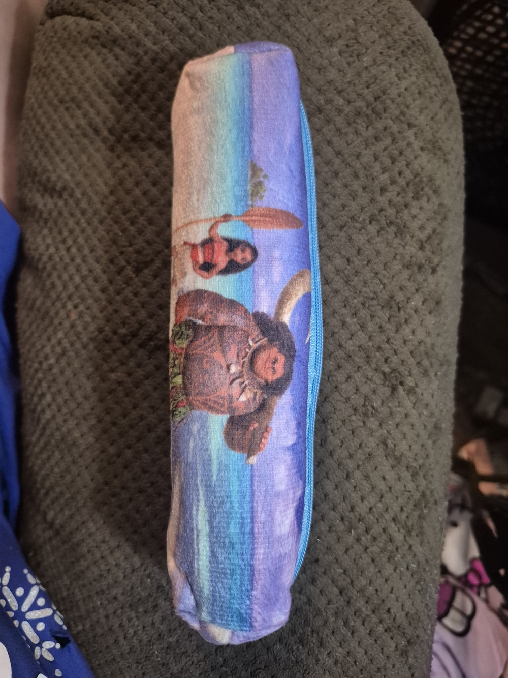 Moana Kids Blue Character Pencil Case